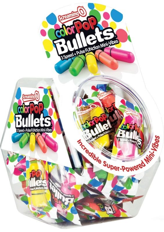 Color Pop Bullets Waterproof Assorted Colors 40 Each Per Bowl