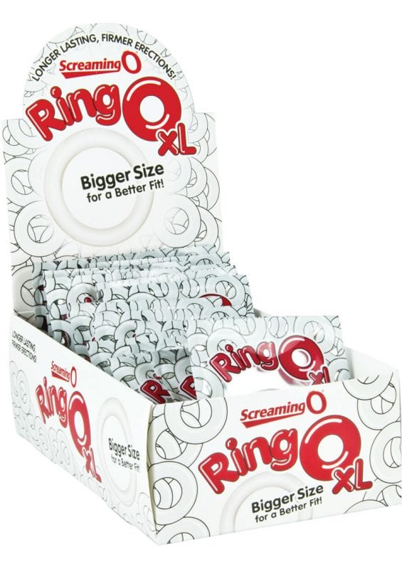RingO XL Cockrings Clear 18 Each Per Display