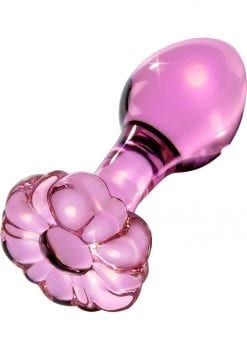 Icicles No 48 Glass Anal Plug Pink 3 Inch