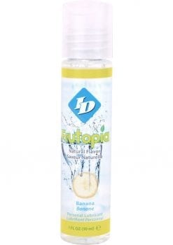 Frutopia Natural Flavor Water Based Personal Lubricant Banana 1 Ounce Bottle