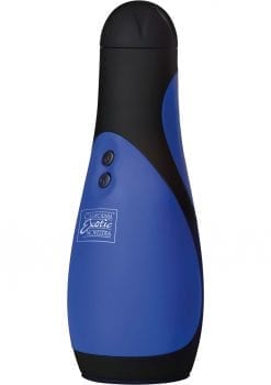 Apollo Power Stroker Masturbator Blue 8.5 Inch