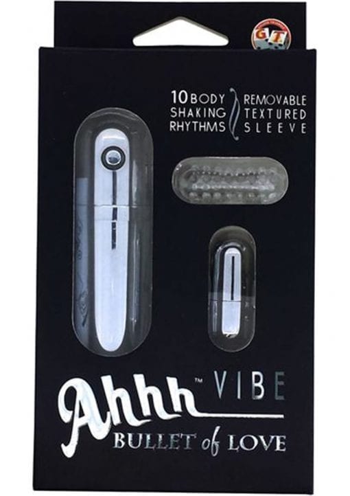 Ahh Vibe Bullet Of Love Wired Remote Control Bullet Silver