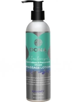 Dona Aphrodisiac and Pheromone Infused Massage Lotion Naughty Sinful Spring 8 Ounce