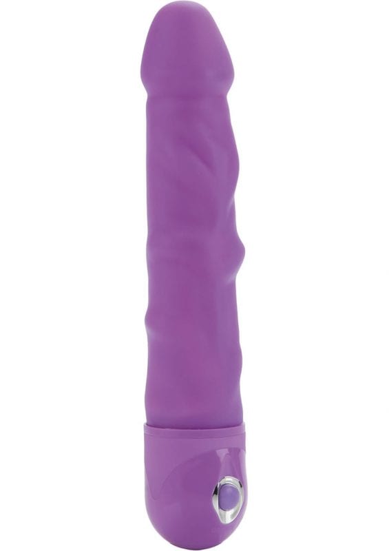 Bendie Power Stud Rod Realistic Vibrator Purple Waterproof 7 Inch