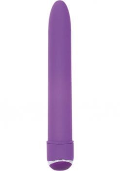 7 Function Classic Chic Standard Velvet Cote Vibrator Waterproof Purple 6 Inch