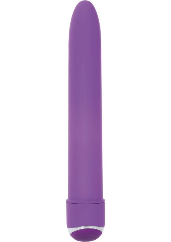 7 Function Classic Chic Standard Velvet Cote Vibrator Waterproof Purple 6 Inch