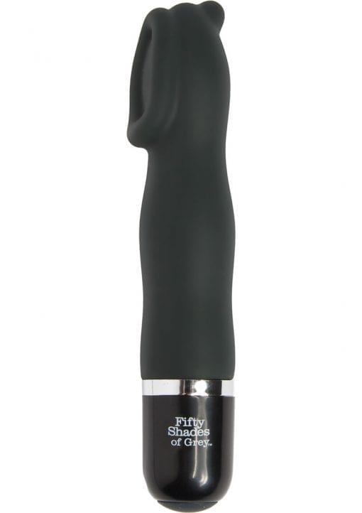 Fifty Shades Of Grey Sweet Touch Silicone Mini Clitoral Vibrator Waterproof Black