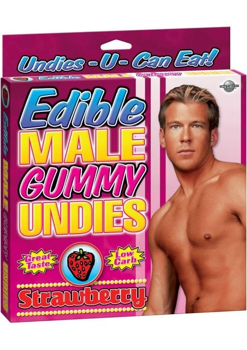Edible Male Gummy Undies Strawberry