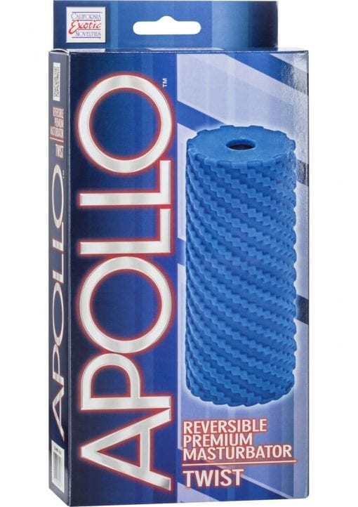 Apollo Reversible Premium Masturbator Twist Stroker Blue