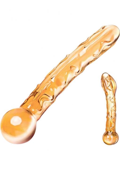 Glas Orange Tickler Glass Dildo