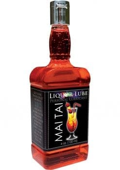 Liquor Lube Water Based Flavored Personal Lubricant Mai Tai 4 Ounce