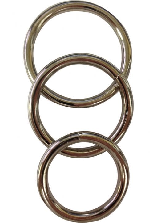 Metal O Ring 3 Pack Assorted Cockrings Metal