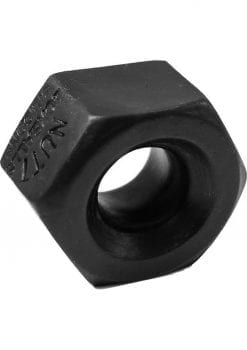 Nutt Silicone Ballstretcher And Cockring Black 2 Inch Diameter
