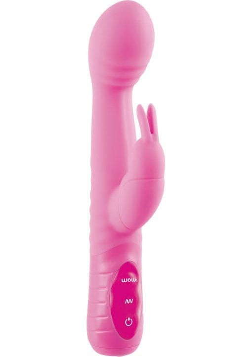 Wow Vibe Silicone Rabbit G Vibe Waterproof Pink 4.3 Inch