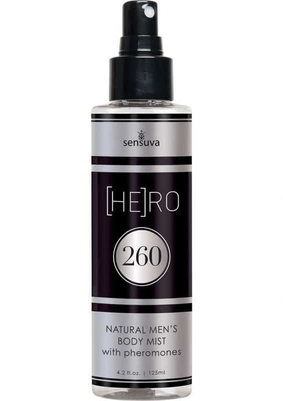 Sensuva Hero 260 Natural Men`s Body Mist With Pheromones 4.2oz