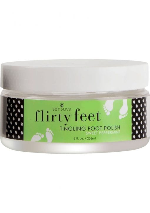 Sensuva Flirty Feet Tingling Foot Polish Sweet Peppermint 8oz