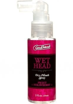 Goodhead Wet Head Dry Mouth Spray Sweet Strawberry 2 Ounce