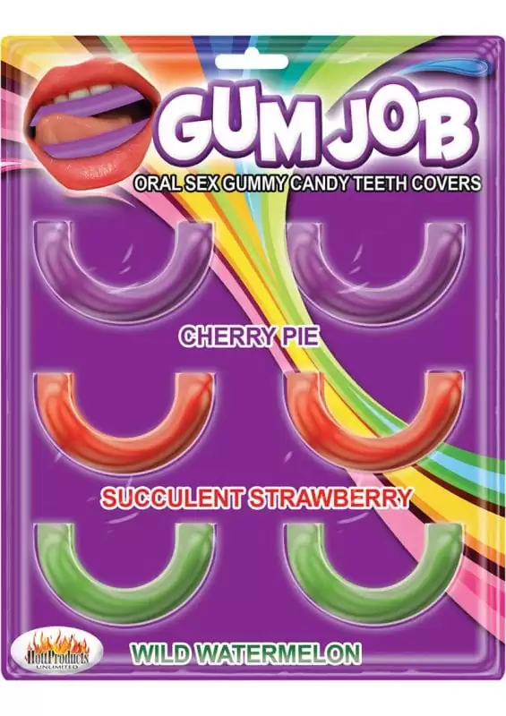 Gum Job Oral Sex Gummy Candy Teeth Covers Assorted Flavors 6 Each Per Pack
