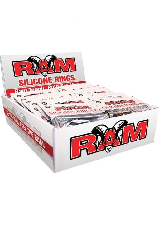 Ram Silicone Rings 3 Pack POP Box 24 Each Per Display