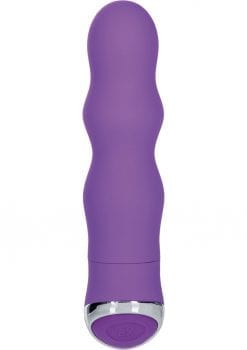 8 Function Classic Chic Wave Vibrator Waterproof Purple 4.25 Inch