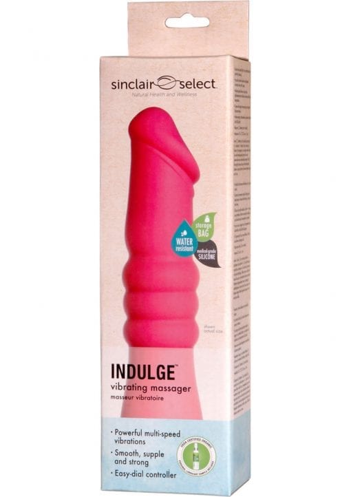Sinclair Select Indulge Silicone Vibrating Massager Water Resistant Pink