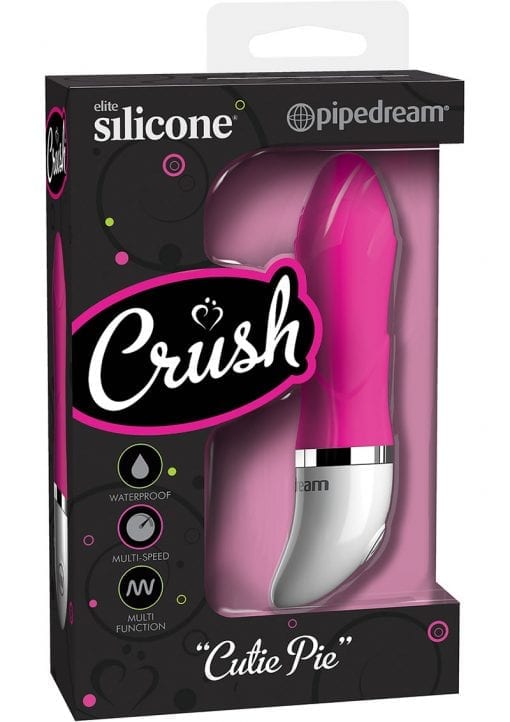 Crush Silicone Cutie Pie Mini Vibe Waterproof Dark Pink 2.25 Inch