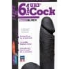Vac U Lock Codeblack UR3 Realistic Cock With Balls Attachment Black 6 Inch