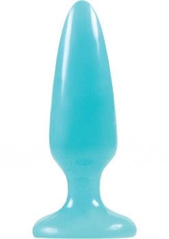 Firefly Glow In The Dark Pleasure Plug Blue Small