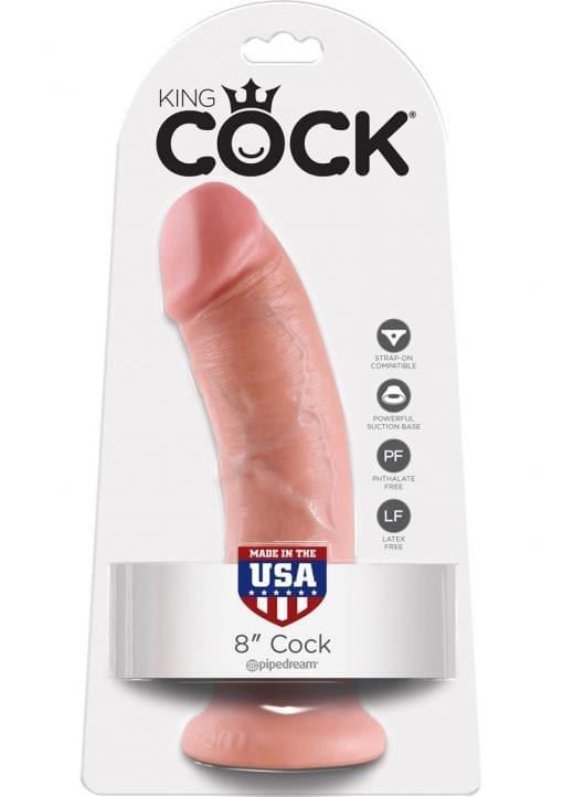 King Cock Realistic Dildo Flesh 8 Inch