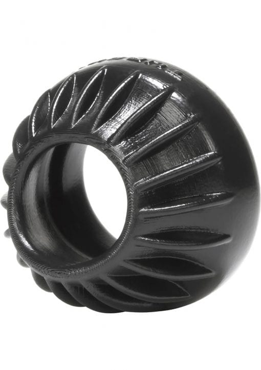 Oxballs Turbine Silicone Cockring Black 1.75 Inch