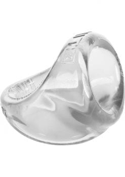 Atomic Jock Unit X Stretch Cockring With Ball Stretcher Clear 3 Inch
