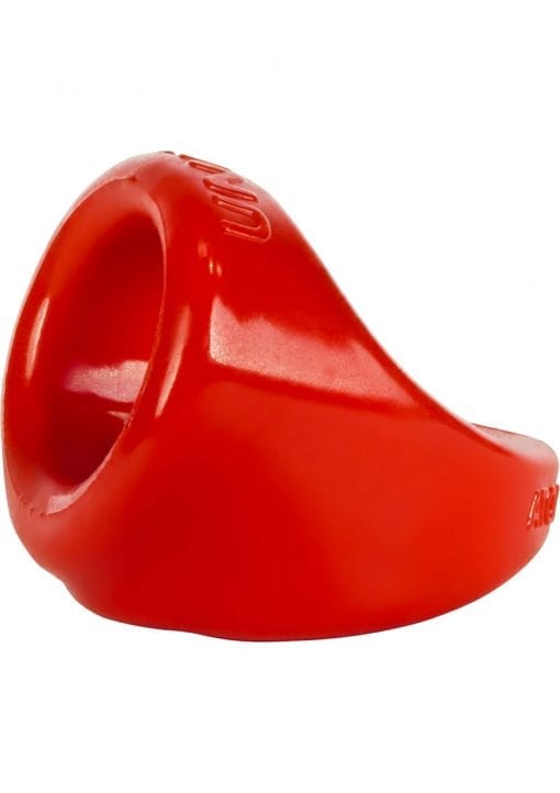 Atomic Jock Unit X Stretch Cockring With Ball Stretcher Red 3 Inch