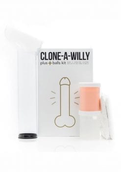 Clone A Willy Plus Balls Vibrating Silicone Kit Flesh