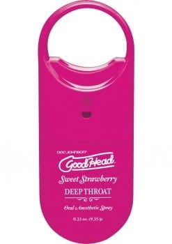 Goodhead Deep Throat To Go Oral Anesthetic Spray Strawberry .33 Ounce