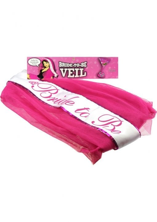Miss Bachelorette Bride To Be Party Veil Pink