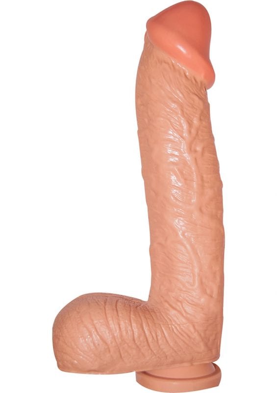 Real Skin All American Ultra Whoppers Curved Head Dong Waterproof Flesh 11 Inch