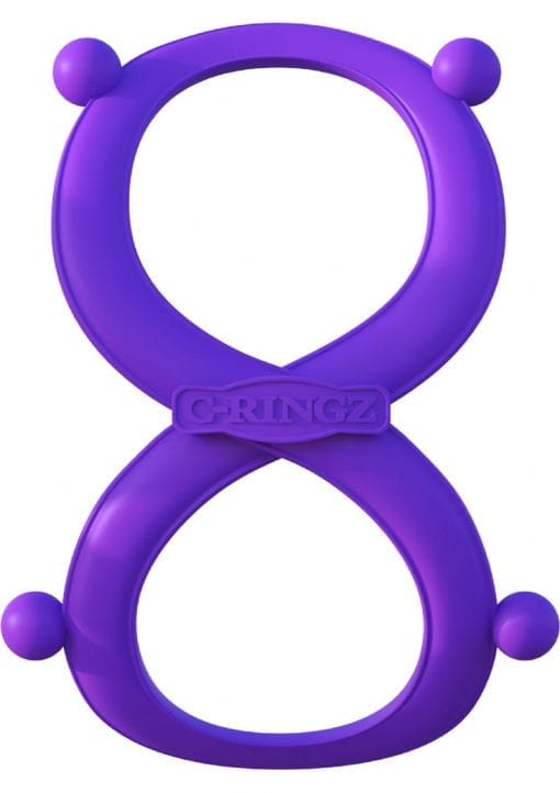 Fantasy C Ringz Infinity Ring Silicone Cockring Purple