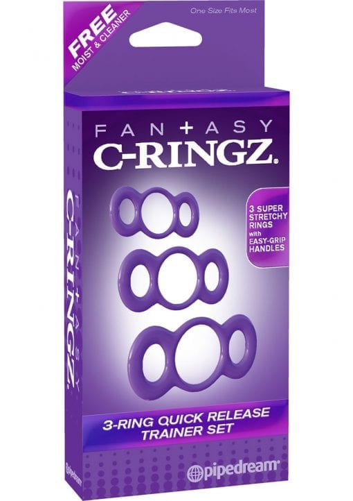 Fantasy C Ringz 3 Ring Quick Release Trainer Set Purple