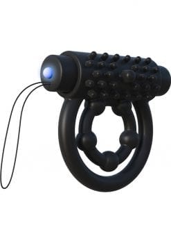 Fantasy C Ringz Remote Control Performance Pro Vibrating Silicone Cockring Waterproof Black