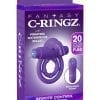 Fantasy C-ringz Remote Control Rabbit Cock Ring Silicone Purple