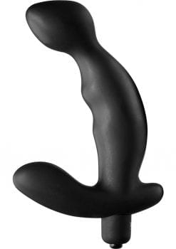 Tom Of Finland Silicone P-Spot Vibe Black 6 Inch