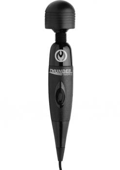 Master Series Supercharged Thunderstick Power Wand Body Massager Black 13 Inch