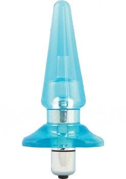 B Yours Basic Vibra Plug Waterproof Blue 4.25 Inch