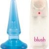 B Yours Basic Anal Pleasure Vibrating Anal Plug Waterproof 4.5 Inch Blue