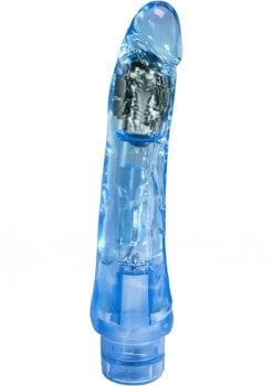 Naturally Yours Mambo Vibe Jelly Realistic Vibrator Waterproof Blue 9 Inch