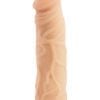 X5 Hard On Vibrating Realistic Dildo Beige Waterproof 9 Inch