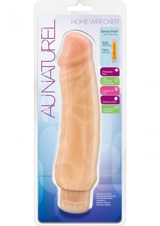 Au Naturel Home Wrecker Realistic Vibrator Waterproof 9 Inch