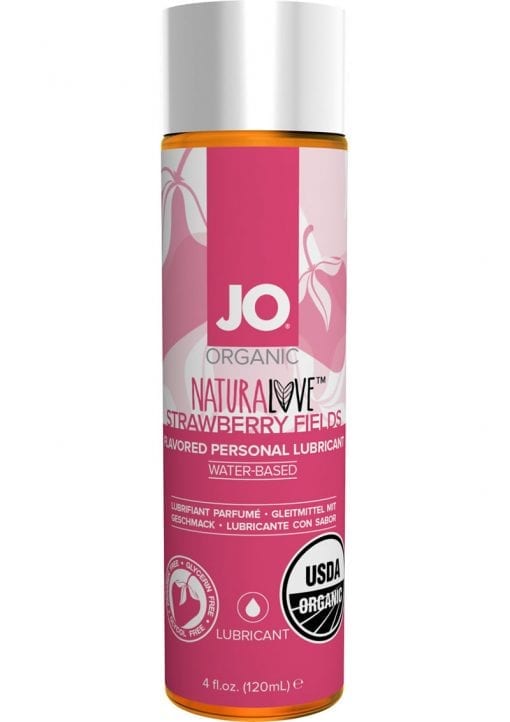 JO Naturalove Water Based Lubricant Strawberry 4oz