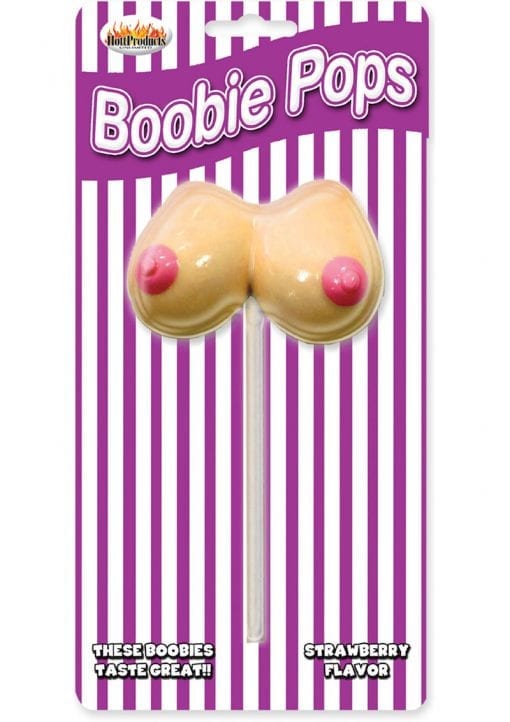 Boobie Pops Lollipop Strawberry