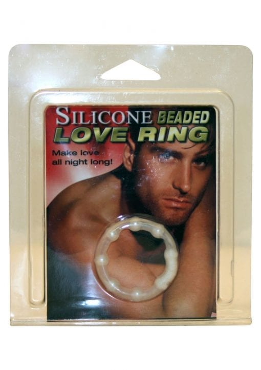 Silicone Beaded Love Ring Clear